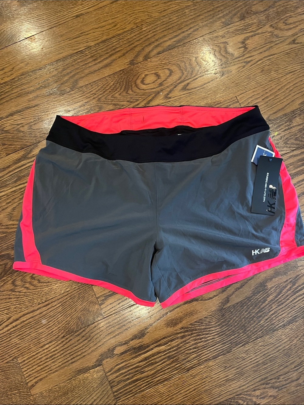 New Blanche XL NWTGray Athletic Shorts with Pink Trim and Black Waistband